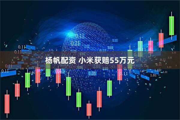 杨帆配资 小米获赔55万元