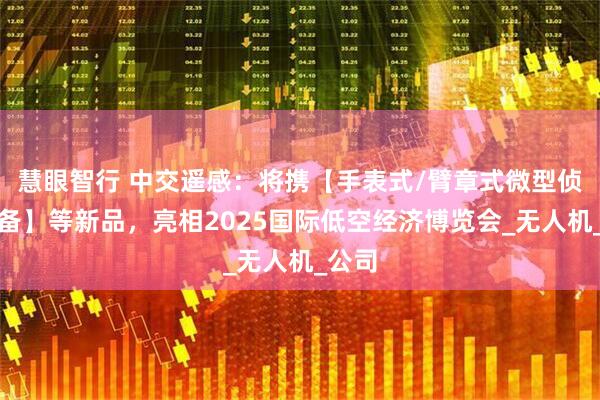 慧眼智行 中交遥感：将携【手表式/臂章式微型侦测设备】等新品，亮相2025国际低空经济博览会_无人机_公司